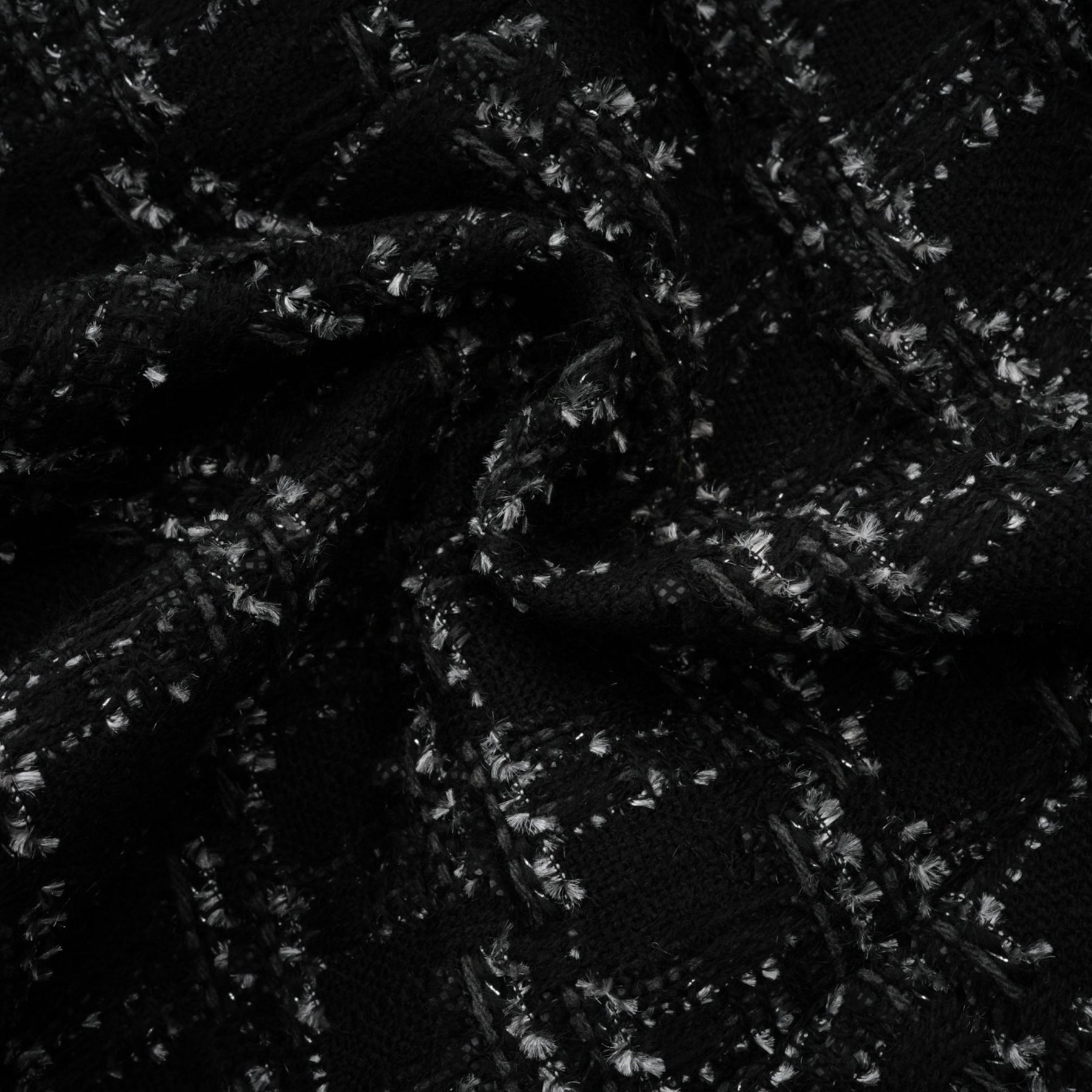 Serena Skirt & Top Set Black Tweed Crystal Check Matching Outfit