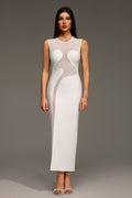 Serena White Elegant Modern Style Dress