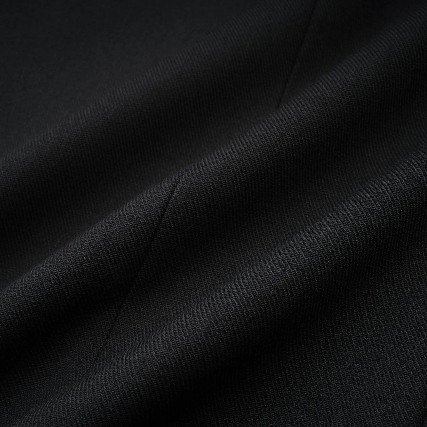 Serenity Coat Black Double Breasted Long Wool Blend