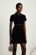 Shayla Mini Dress with Detachable Pleated Skirt