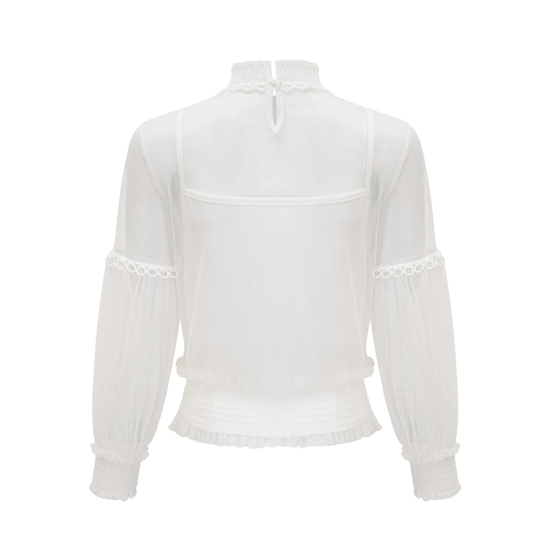Shiloh Floral Top with Mesh Paneling