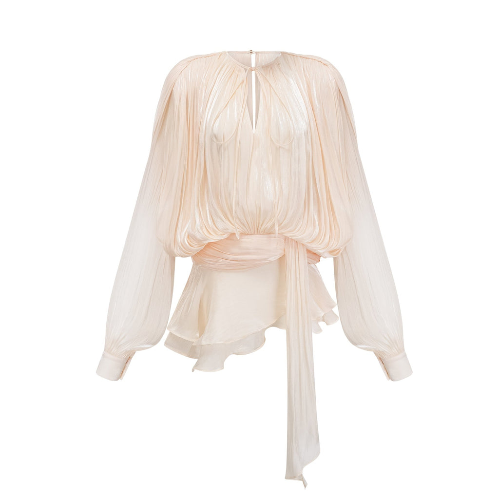 Sienna Mini Dress - Long Buttoned - Cuff Sleeves & Twist Design