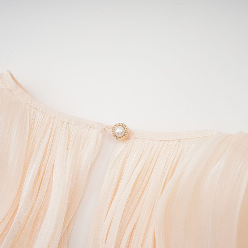 Sienna Mini Dress - Long Buttoned - Cuff Sleeves & Twist Design