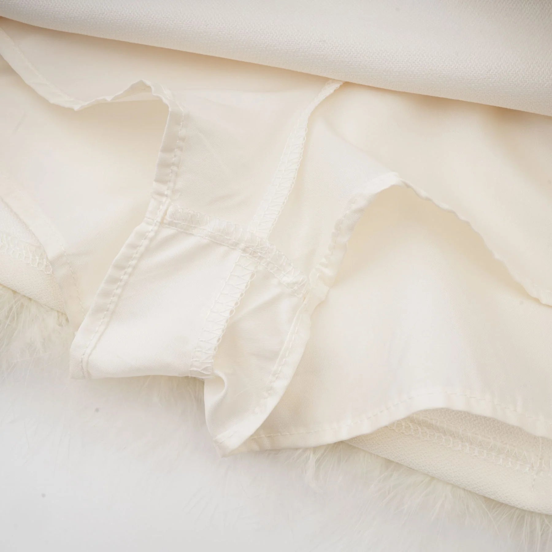 Simonetta Blazer & Skirt Feather Hem White Blazer