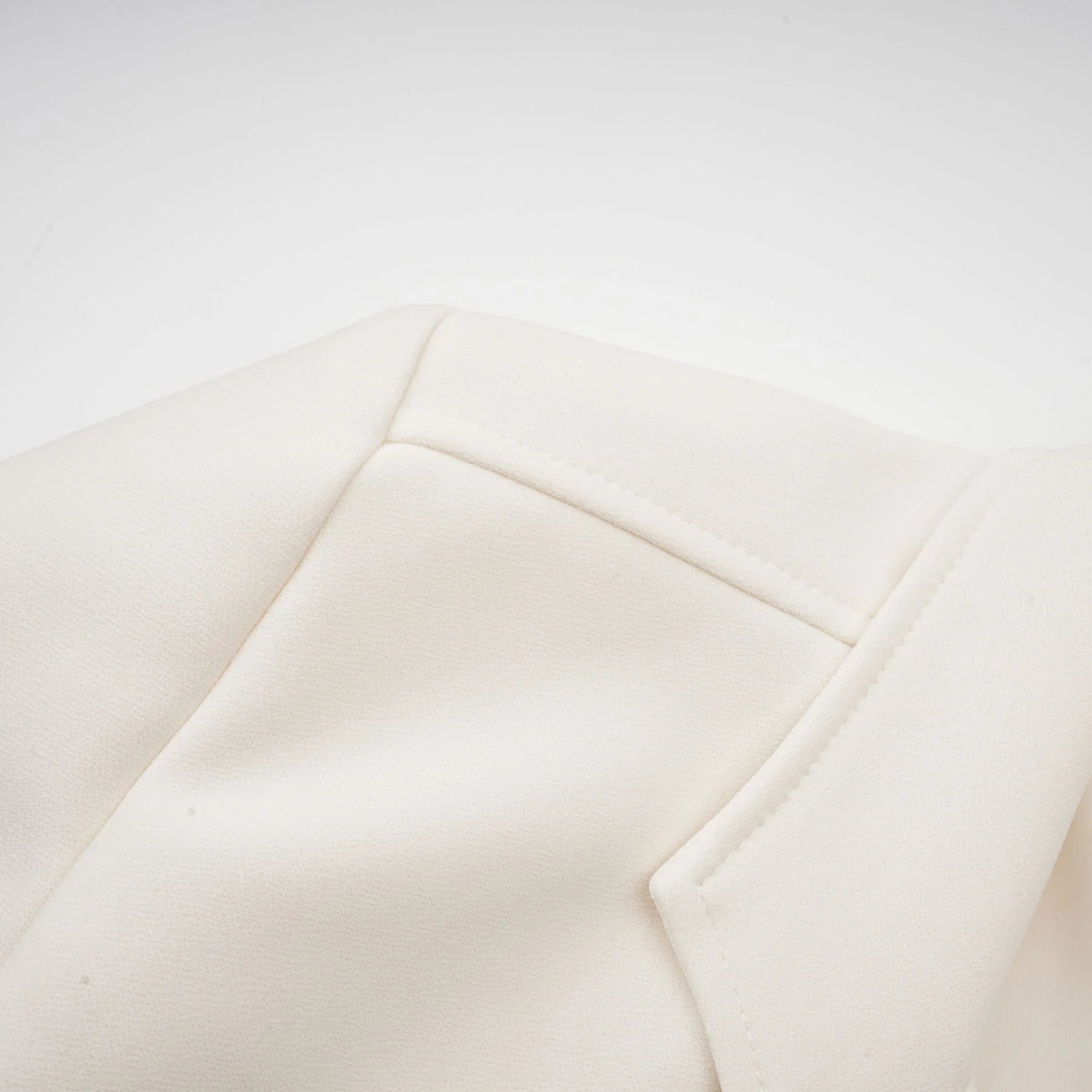 Simonetta Blazer & Skirt Feather Hem White Blazer
