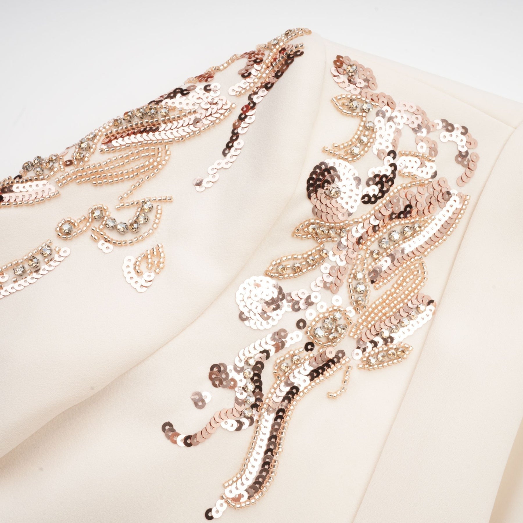 Simonetta Sequined Blazer with Crystal Embellishment