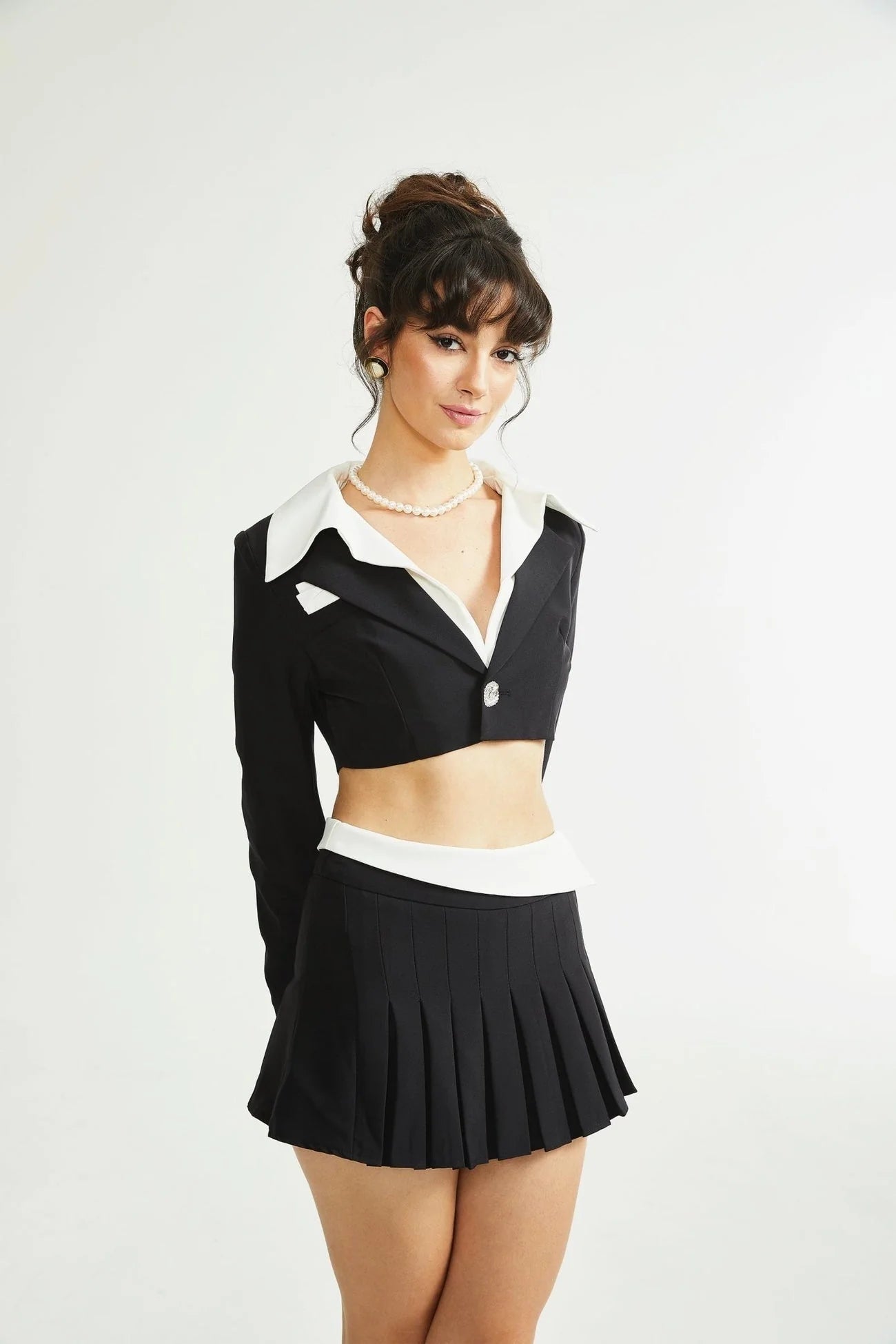 Skye Jacket & Skirt Jacket & Pleated Skirt Set