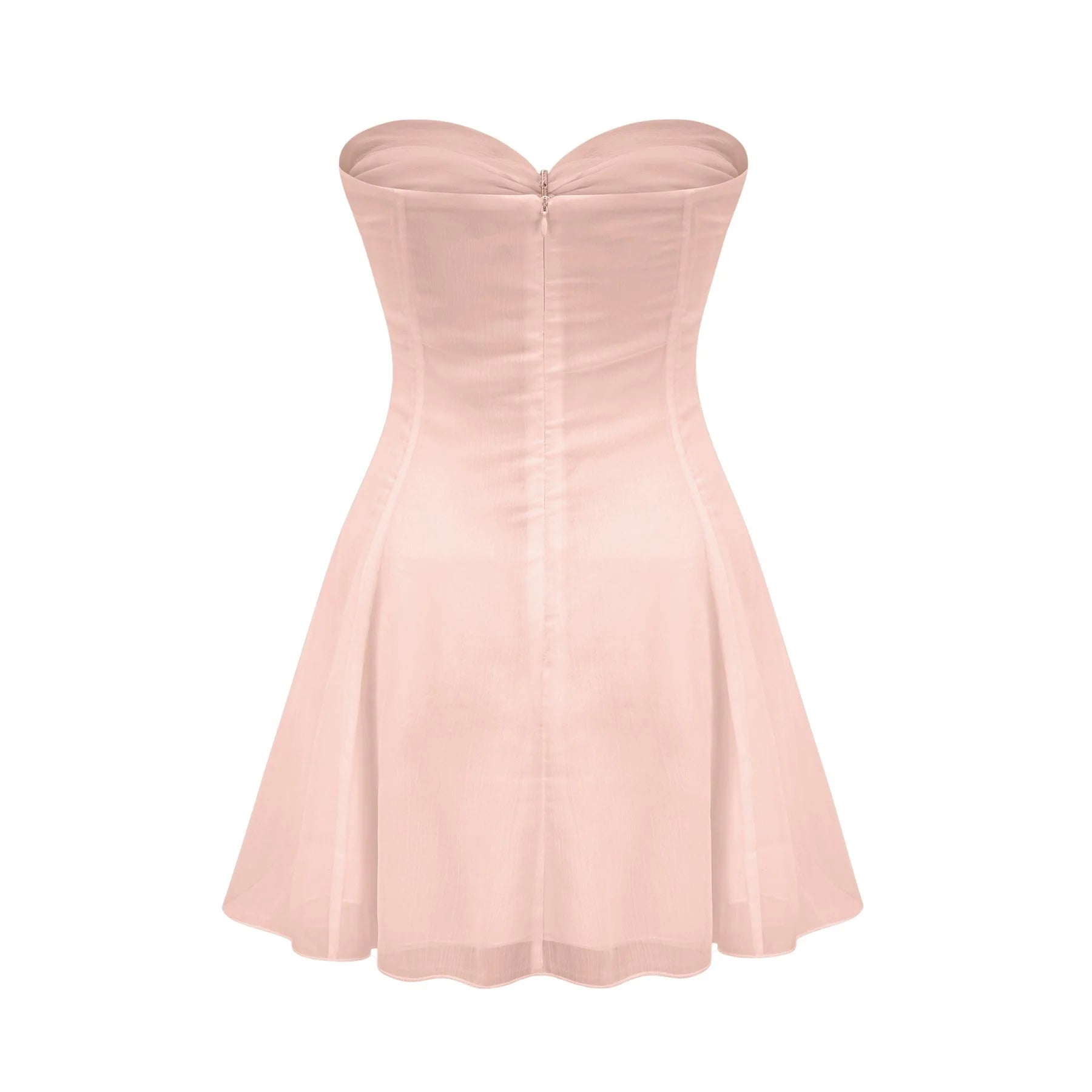 Skylar Mini Dress Pink Cut Out Off Shoulder Crystal Pleated