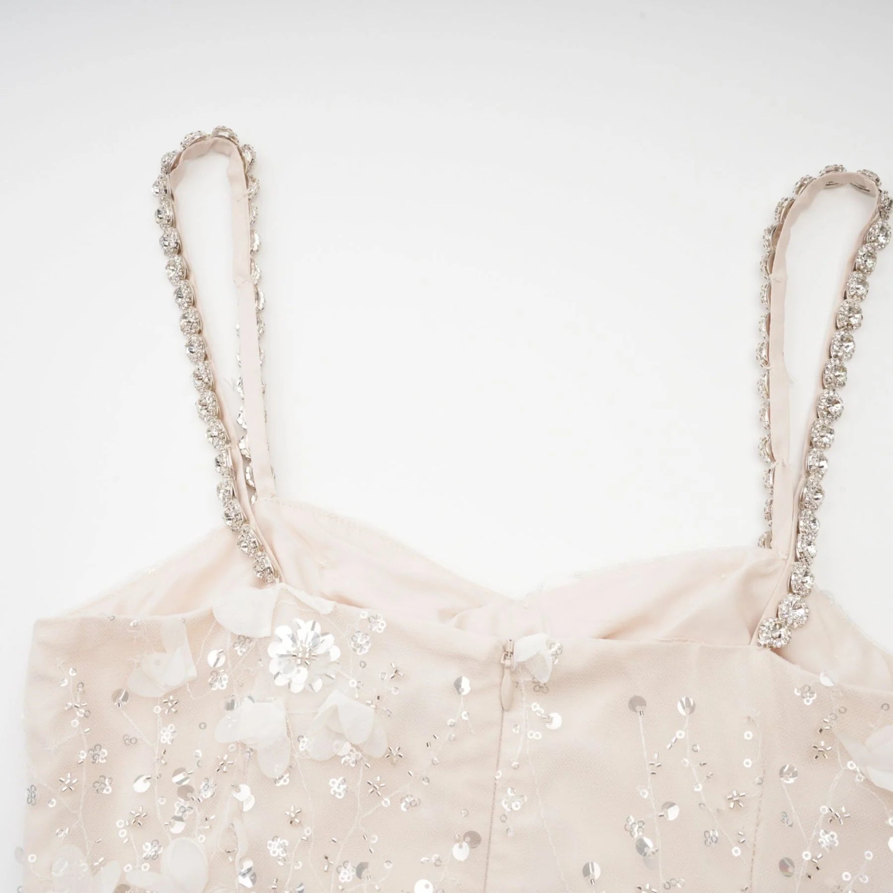 Sloan Sequin Mini Dress in Pink with Bowknot Detailing