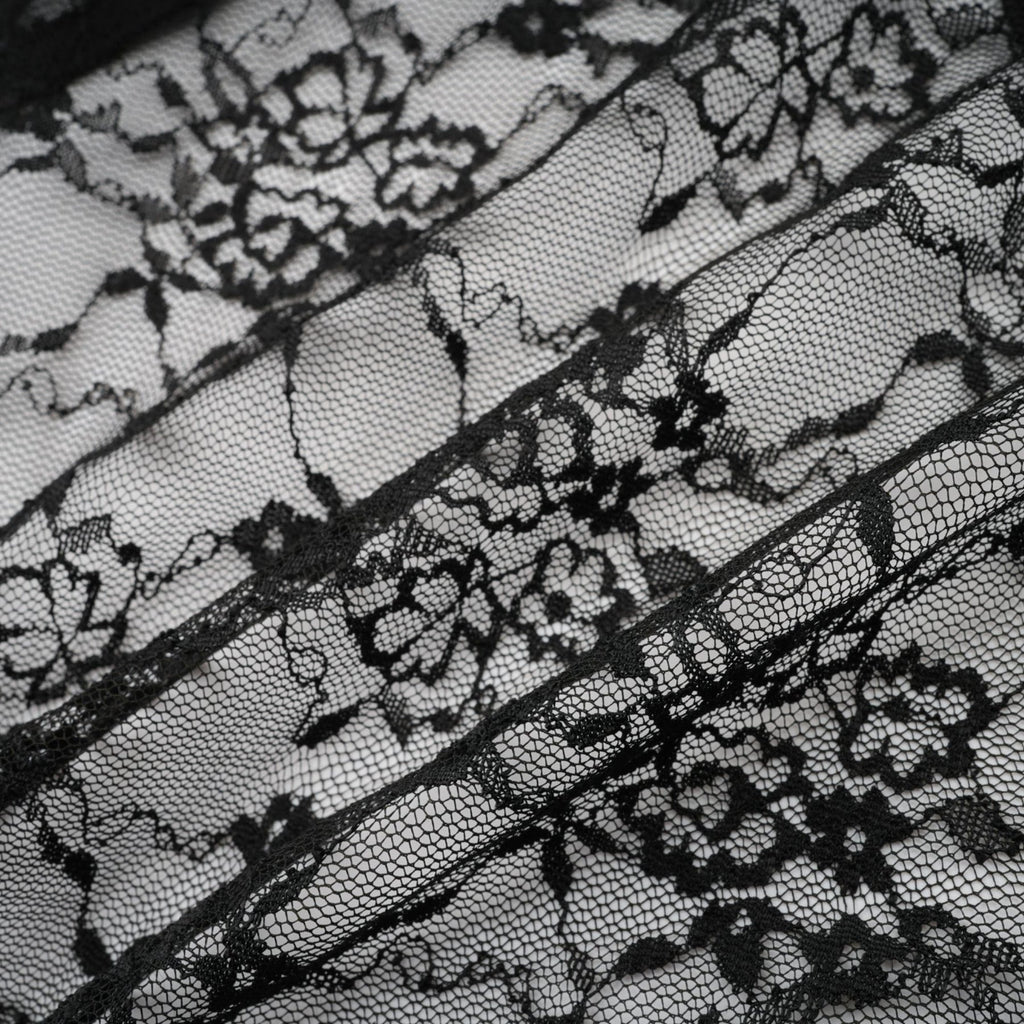 Sloan Vest & Dress Floral Lace Black Matching Set