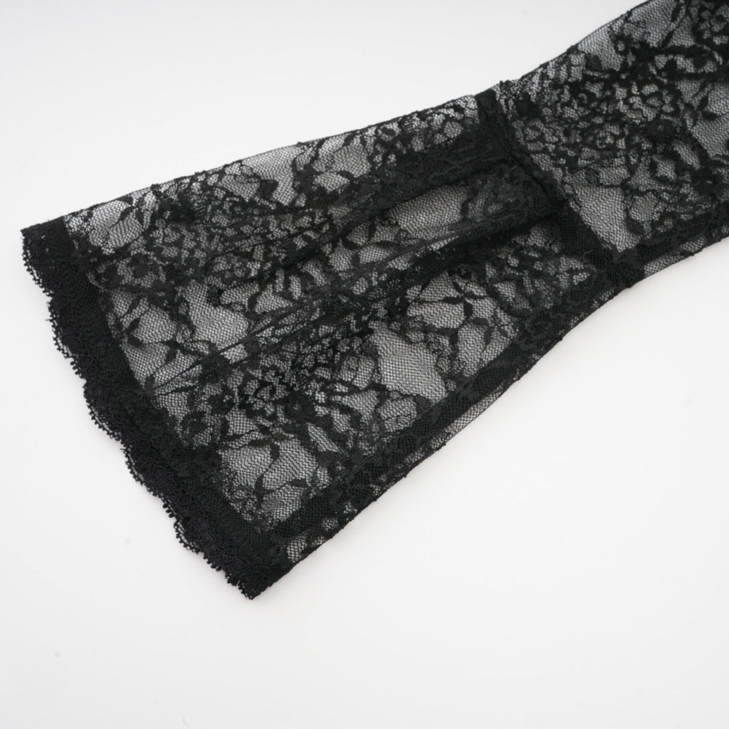 Sloan Vest & Dress Floral Lace Black Matching Set
