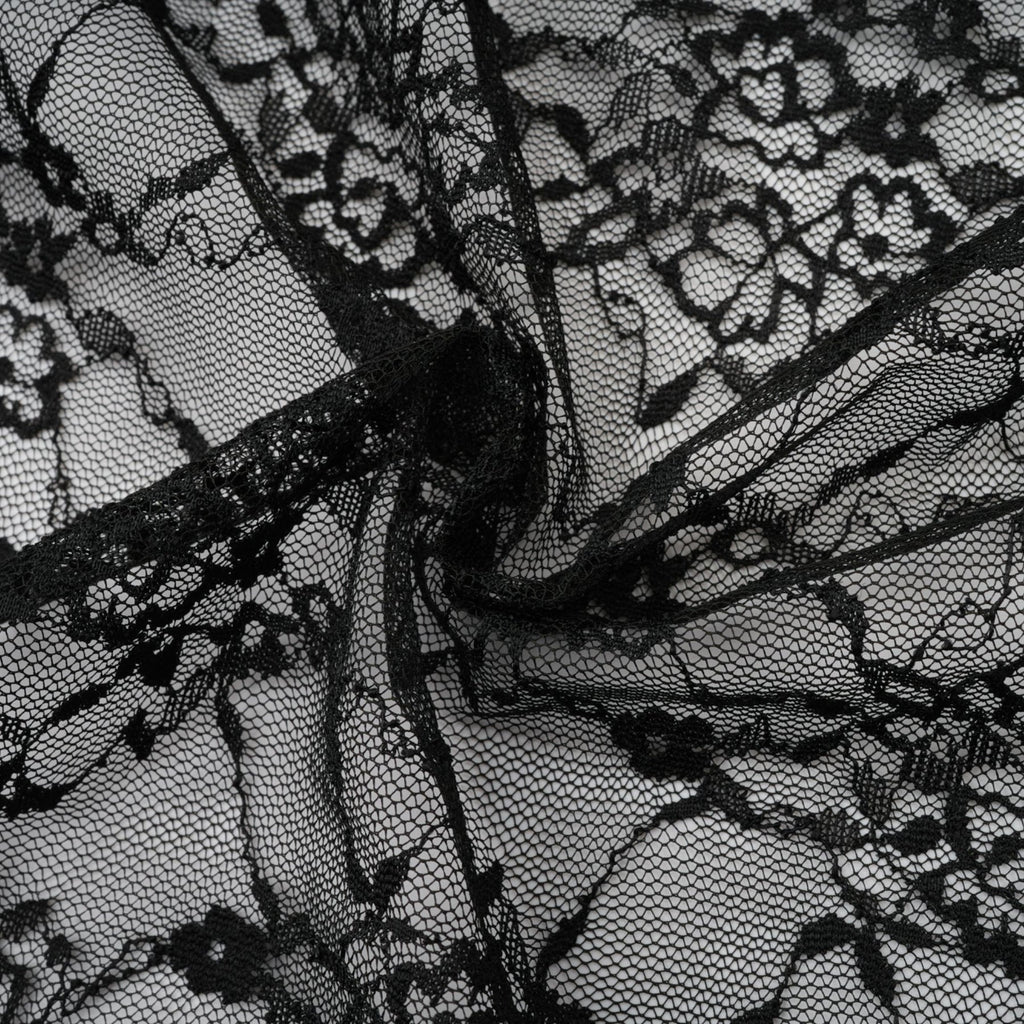 Sloan Vest & Dress Floral Lace Black Matching Set