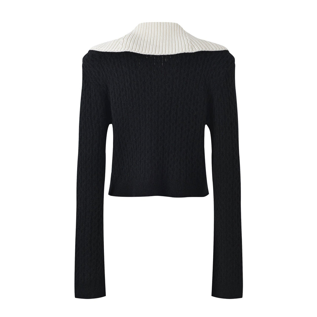Sophia Jacket & Skirt Set - Elegant Ribbed Knit - Tailored Fit - Contrasting Accents - Gold Buttons - Versatile Style