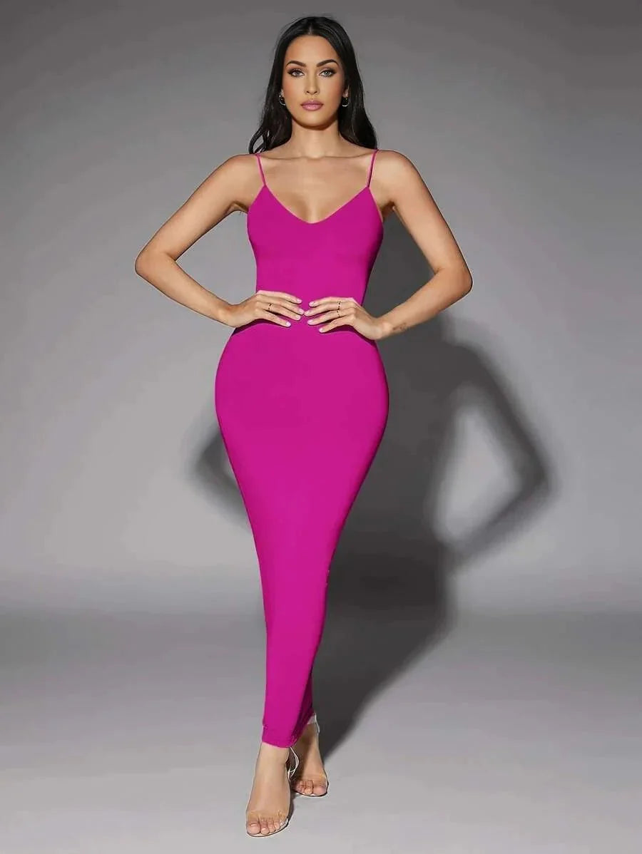 Tamara Maxi Dress - Formal & Evening Occasions - Refined Style - Slim Fit Type - High Stretch Fabric Elasticity - Sleeveless Length