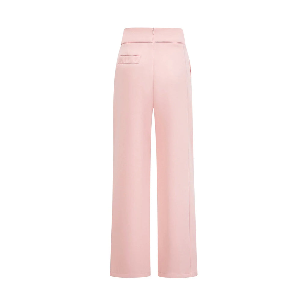 Teagan Blazer & Pants Pink White Set