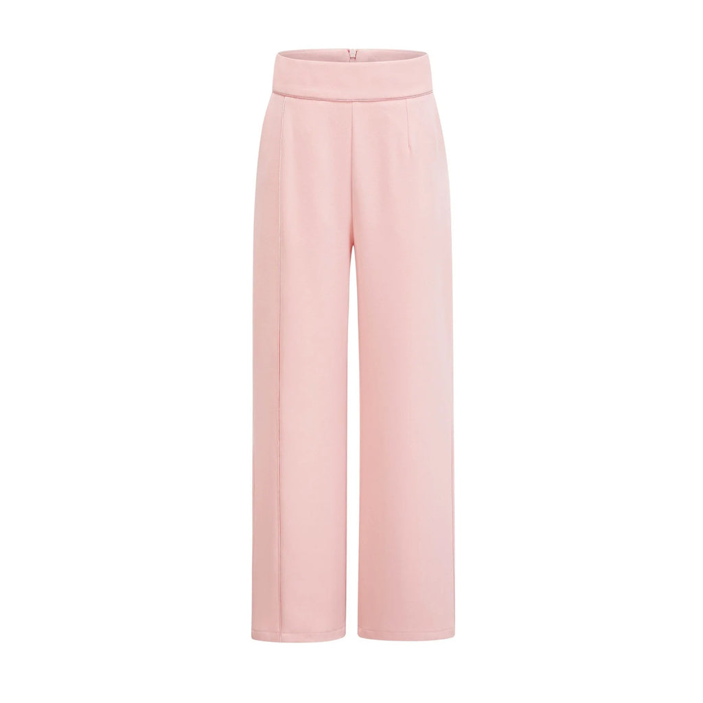 Teagan Blazer & Pants Pink White Set
