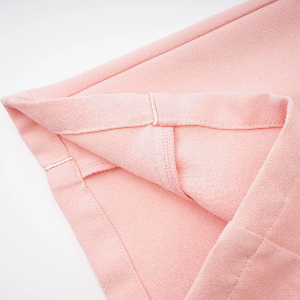 Teagan Blazer & Pants Pink White Set