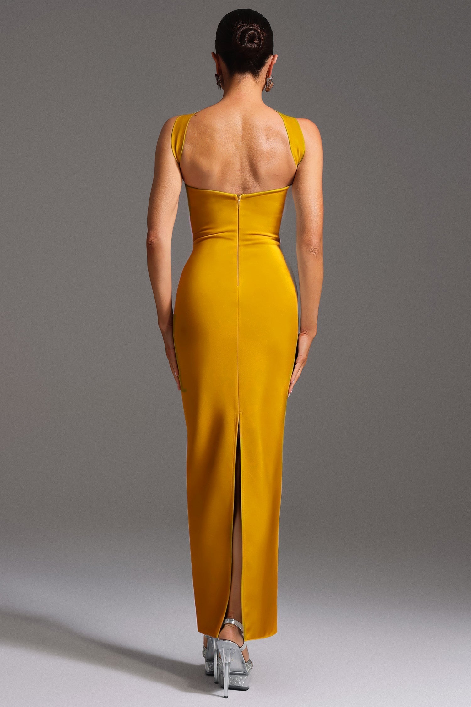 Teagan Yellow Bandage Maxi Dress