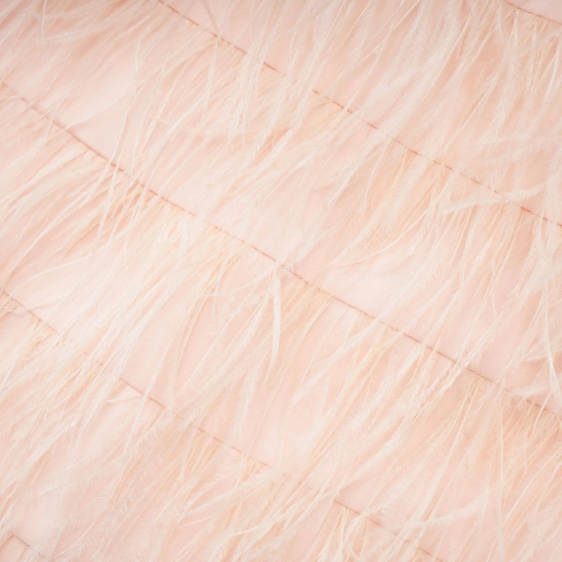 Teresa Dress Pink Feather Tassel Halter - neck Thigh Length Zip Fastening