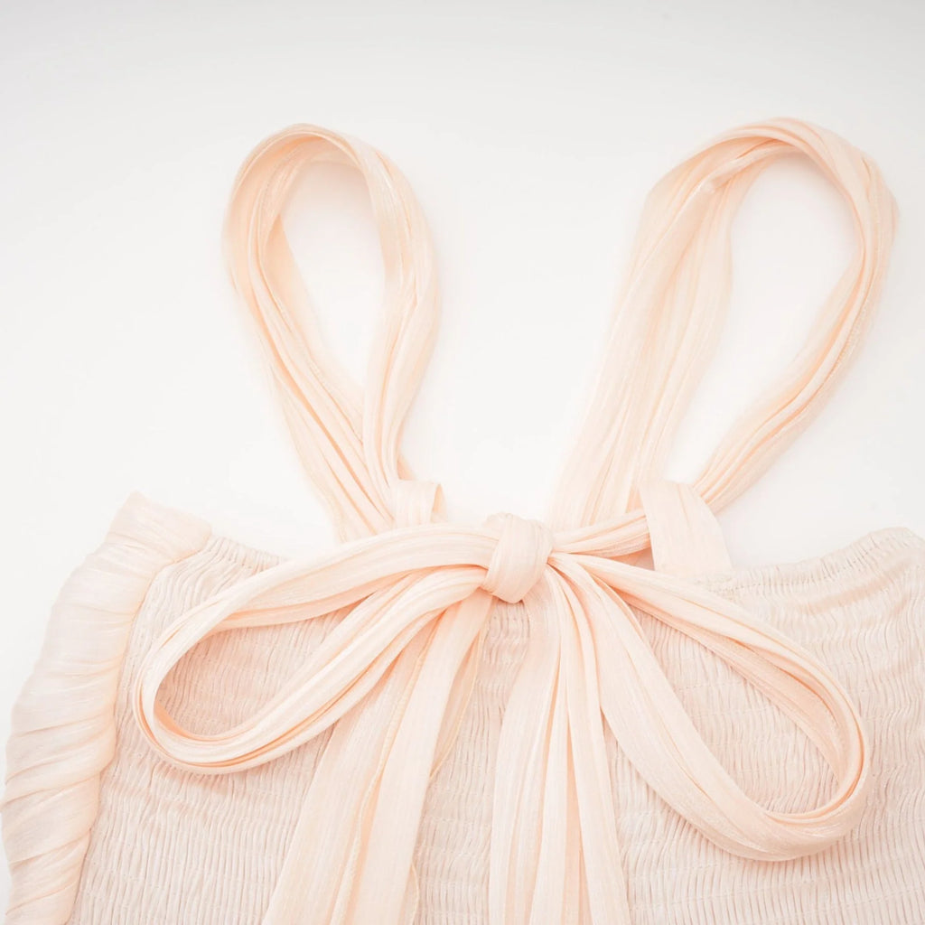 Teresa Halterneck Midi Dress in Neutrals