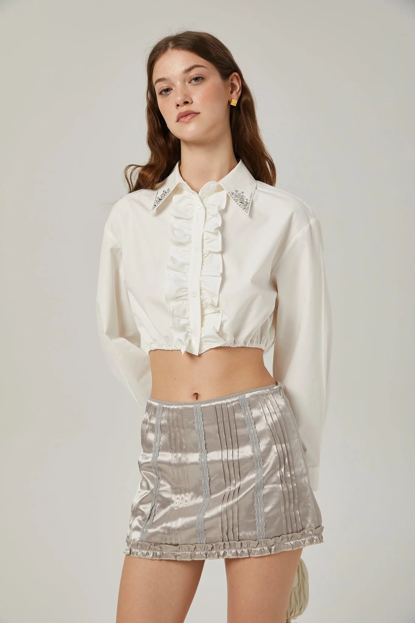 Teresa Shirt with Crystal Embellishment