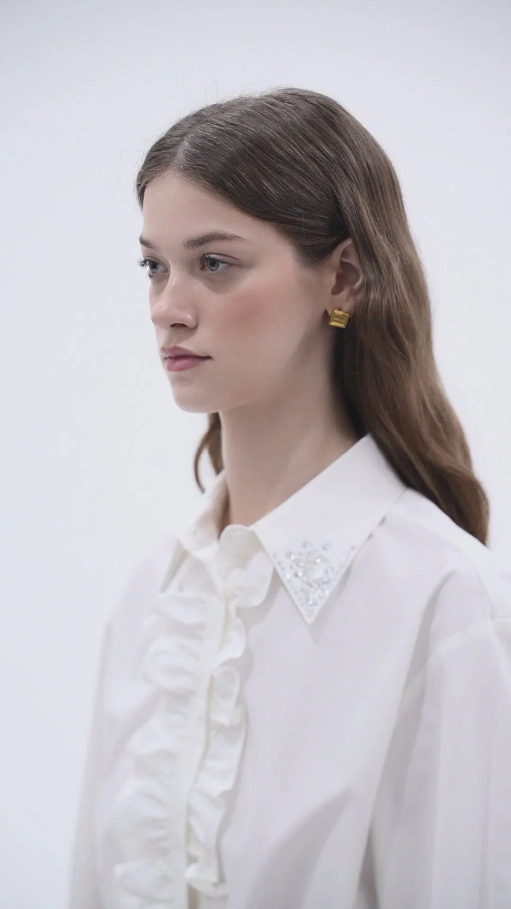 Teresa Shirt with Crystal Embellishment