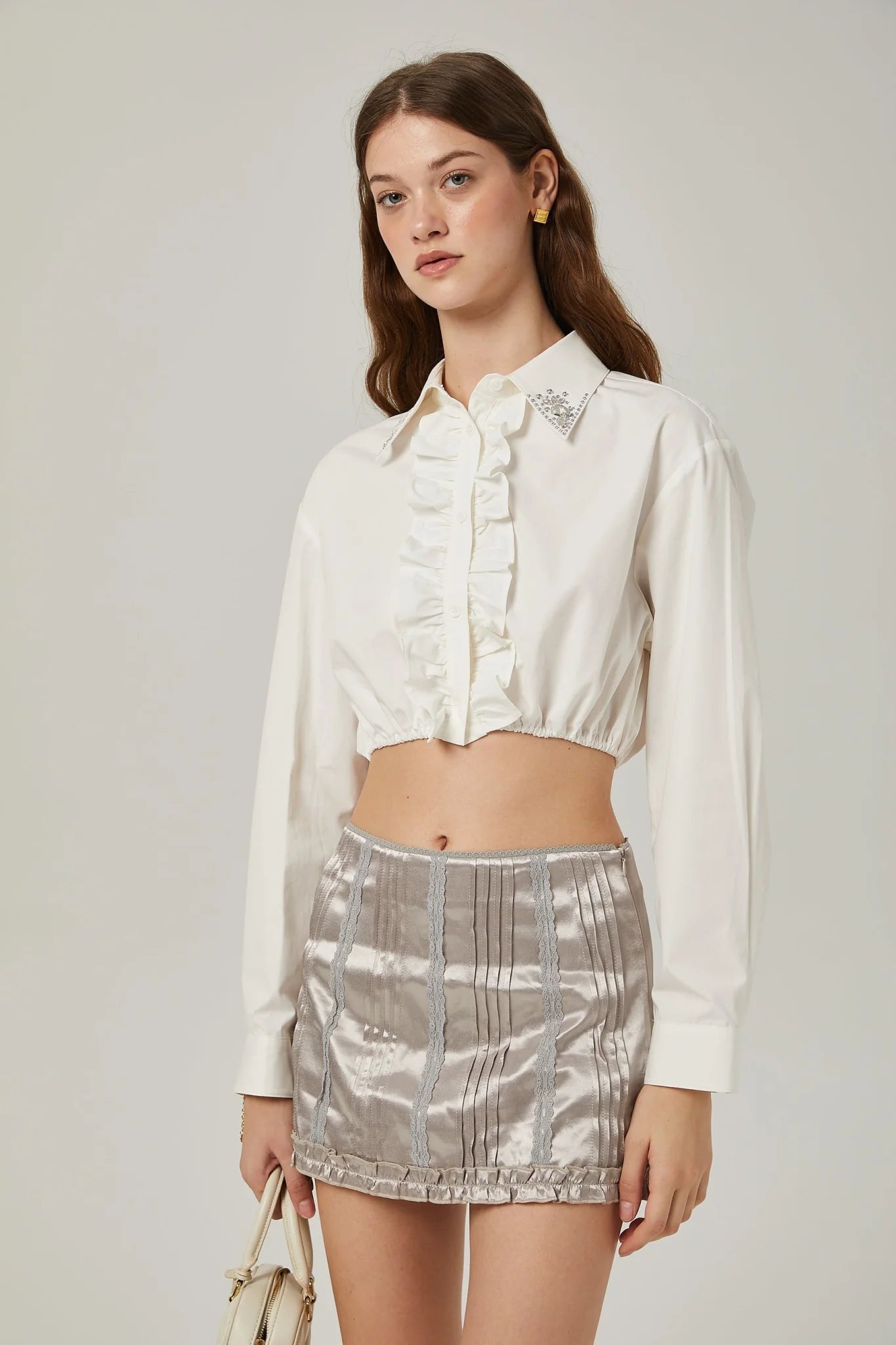 Teresa Shirt with Crystal Embellishment