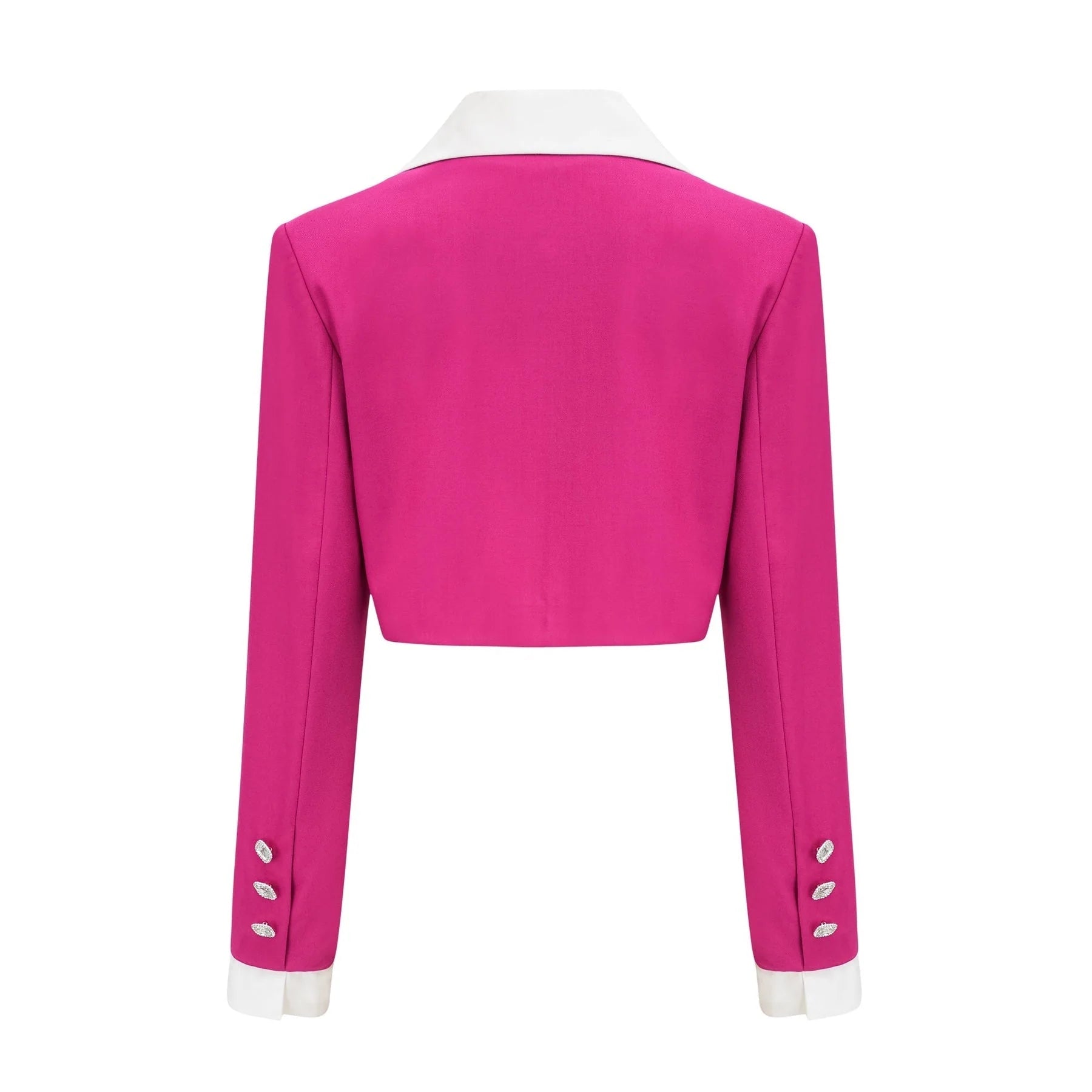 Tiziana Jacket & Skirt Pink White Pleated Set