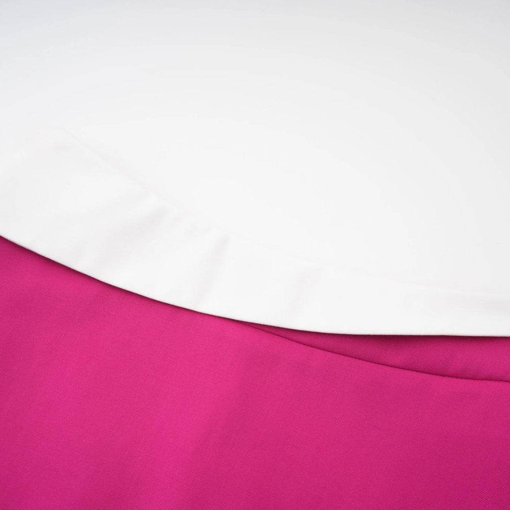 Tiziana Jacket & Skirt Pink White Pleated Set