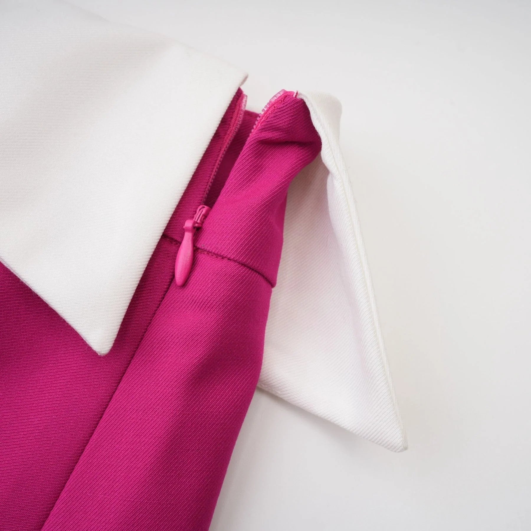 Tiziana Jacket & Skirt Pink White Pleated Set