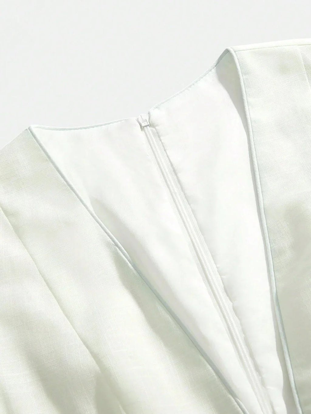 Tiziana Midi Dress - Deep V Neck - High Waist - A Line - Elegant - Backless