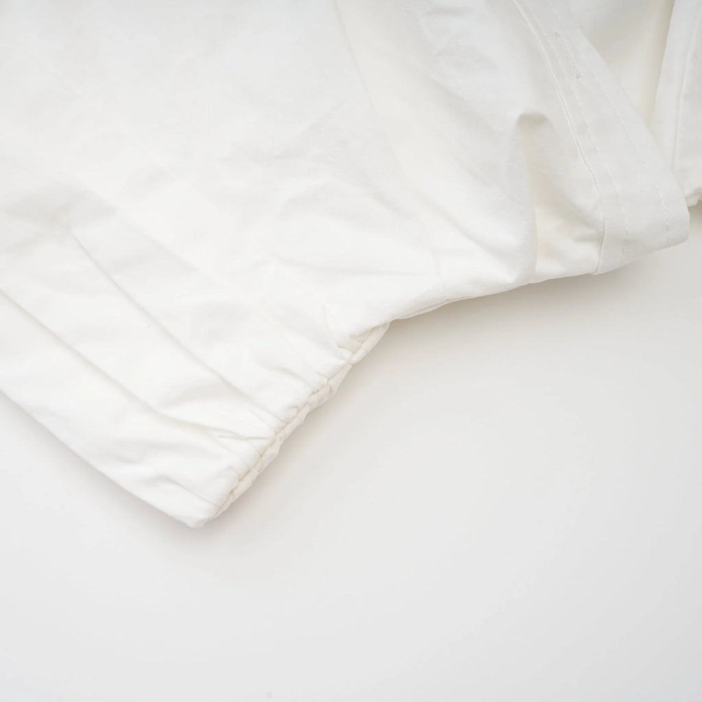 Tullia Shirt White Asymmetric Wrap Ruched Cropped & Long Sleeve