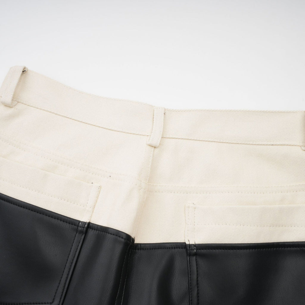 Valentina Trousers Black Contrast - Color Chic Wide Leg