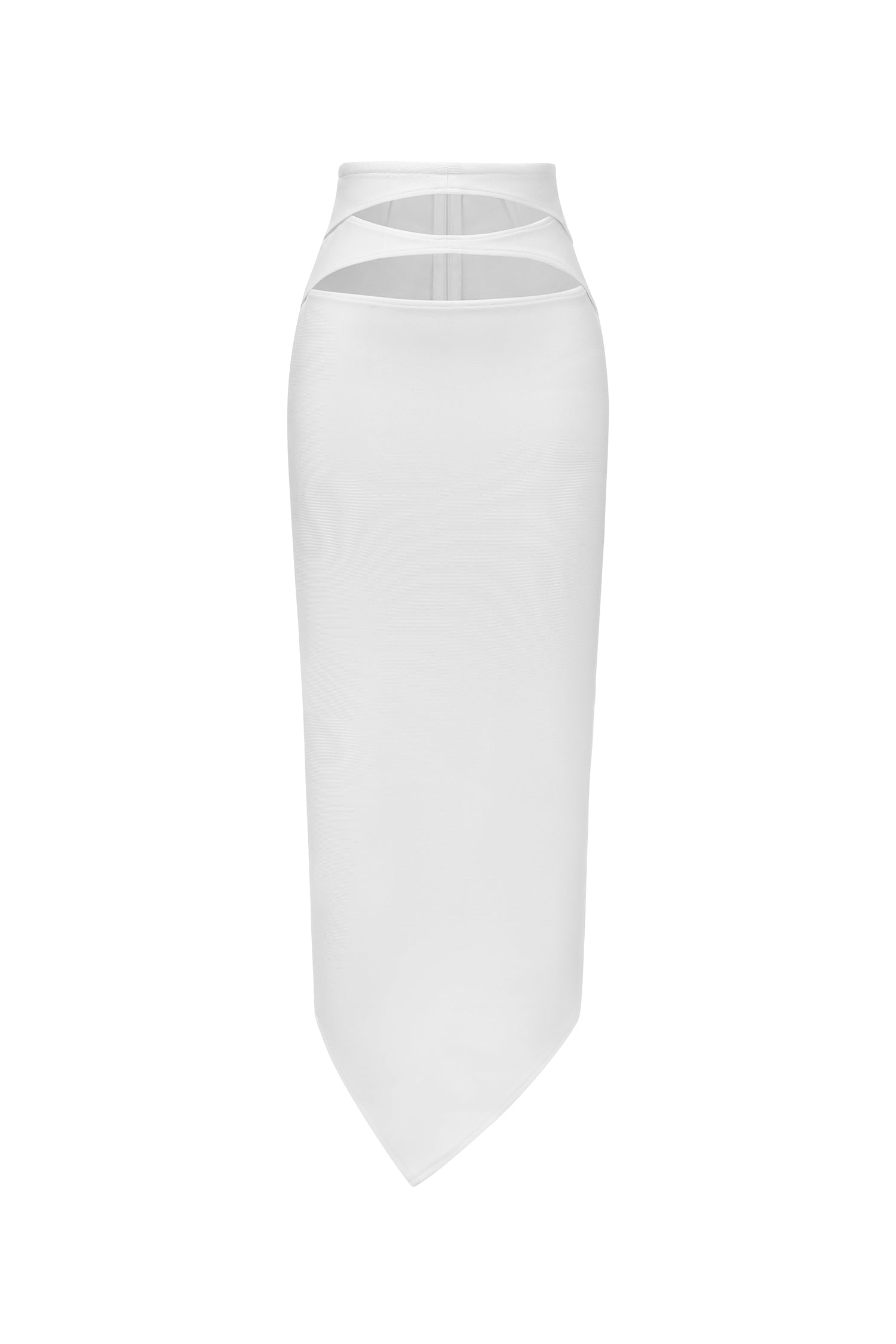 Valentina White Hollow Out Sleeveless Maxi Dress