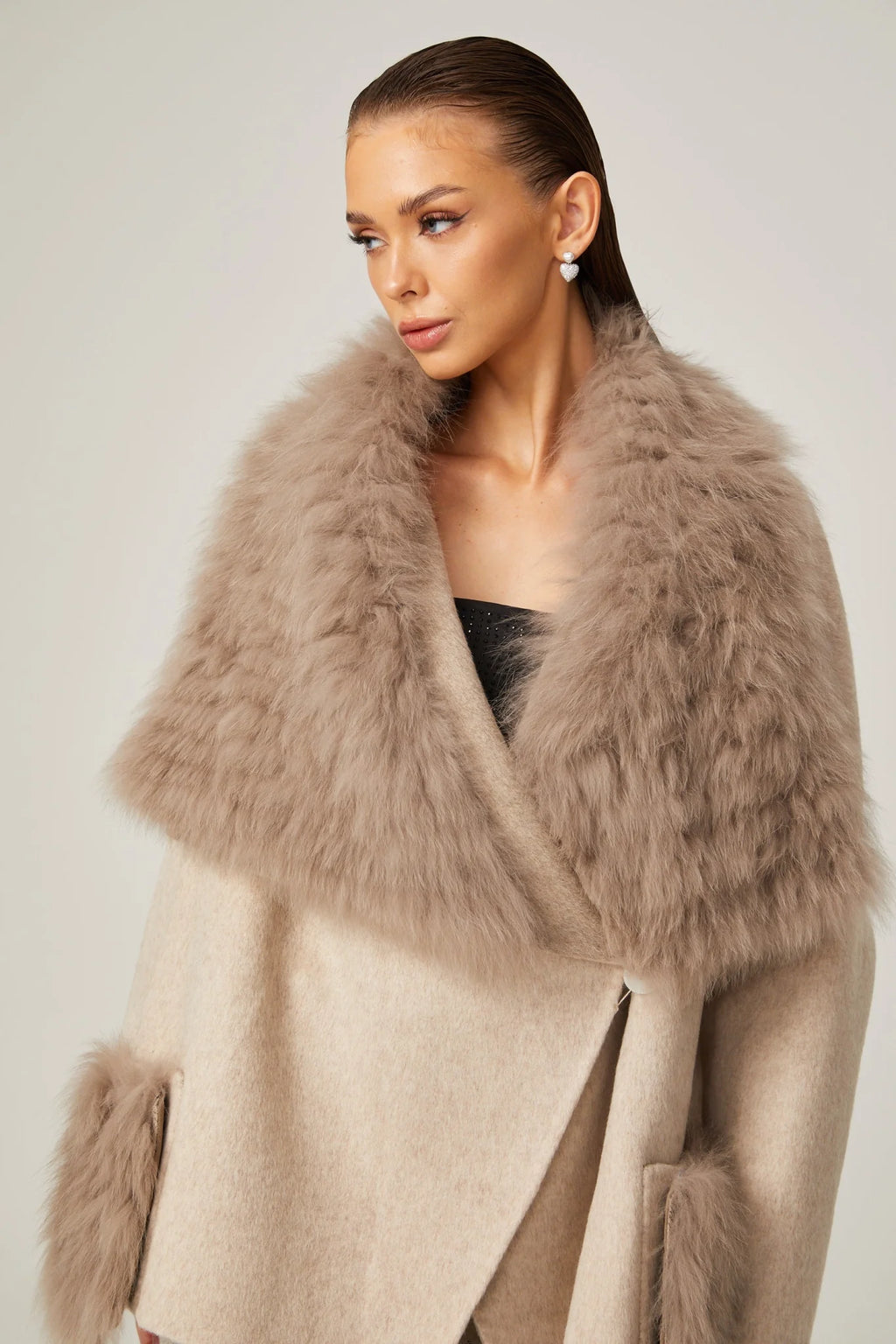Valeria Oversize Collar Jacket