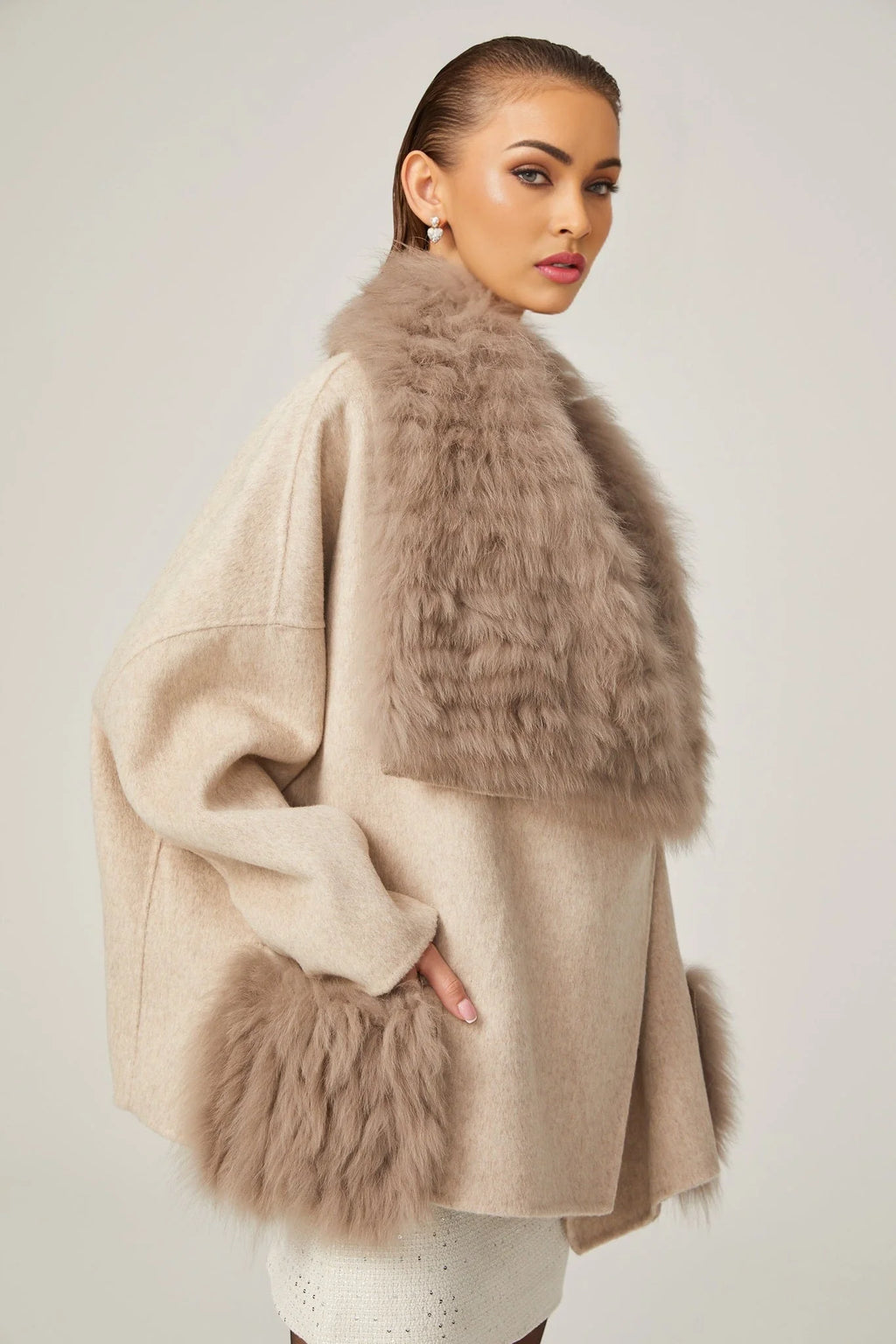 Valeria Oversize Collar Jacket