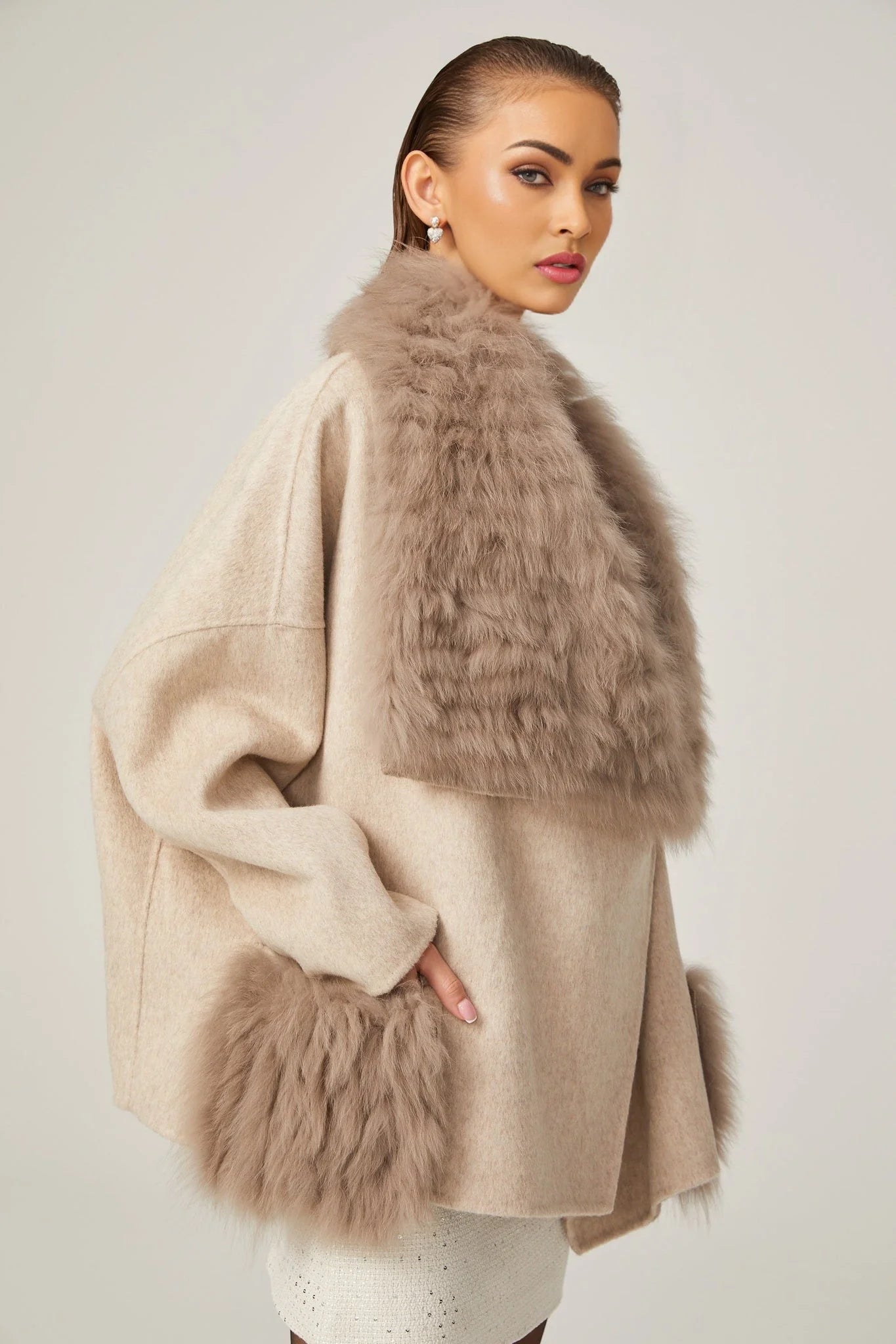 Valeria Oversize Collar Jacket