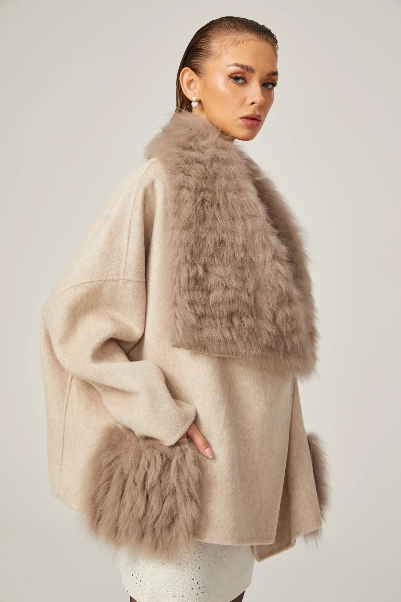 Valeria Oversize Collar Jacket