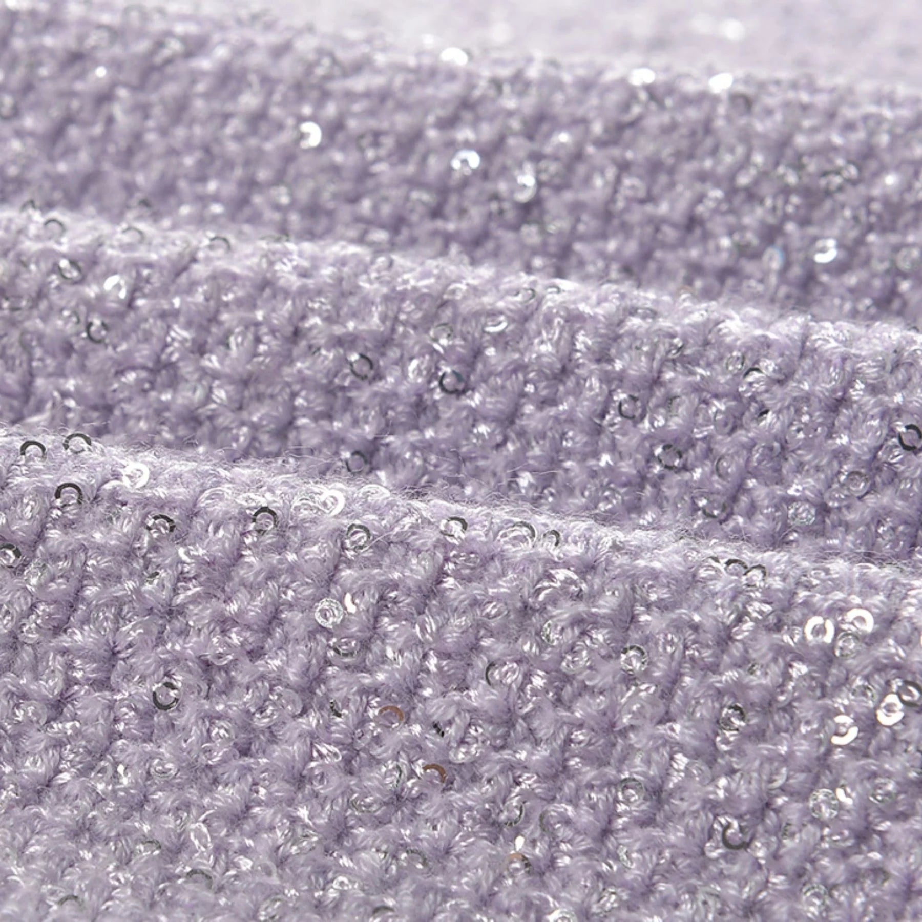 Valeriana Mini Dress Purple Sequin Crystal Embellished Pocketed