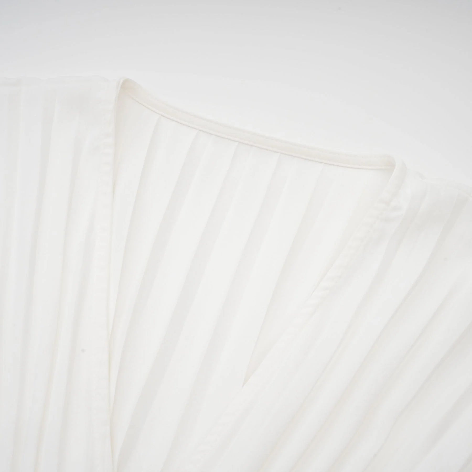 Vera Mini Dress White V Neck Flare Cuffed Pleated Chic