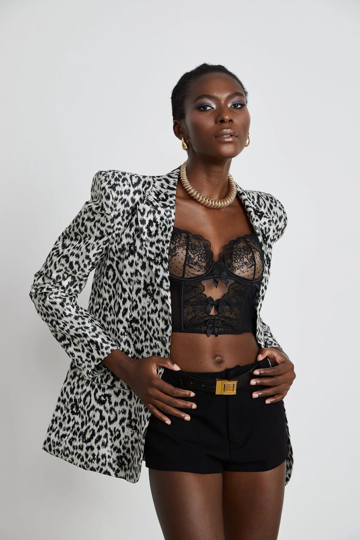 Veronica Vest Top Black Lace Bow Detail Sweetheart Cropped Mesh