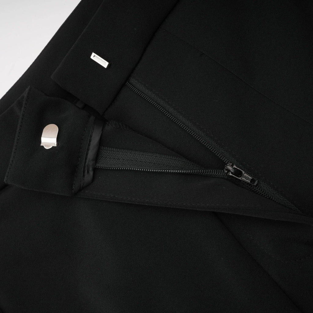 Vincenzina Jacket & Trousers Crystal Embellished Black