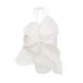 Vincenzina Top Floral Halterneck Pearl Embellished