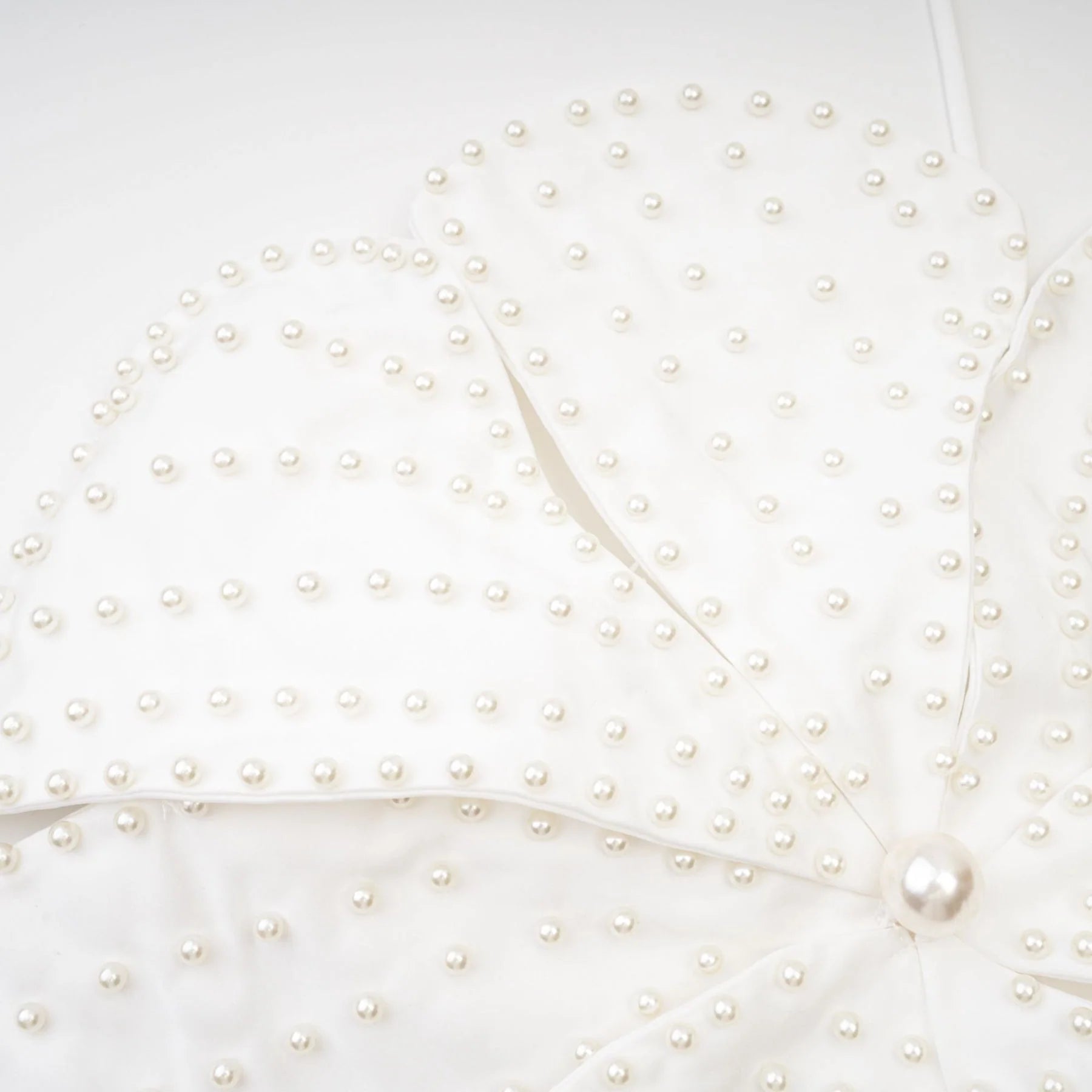 Vincenzina Top Floral Halterneck Pearl Embellished