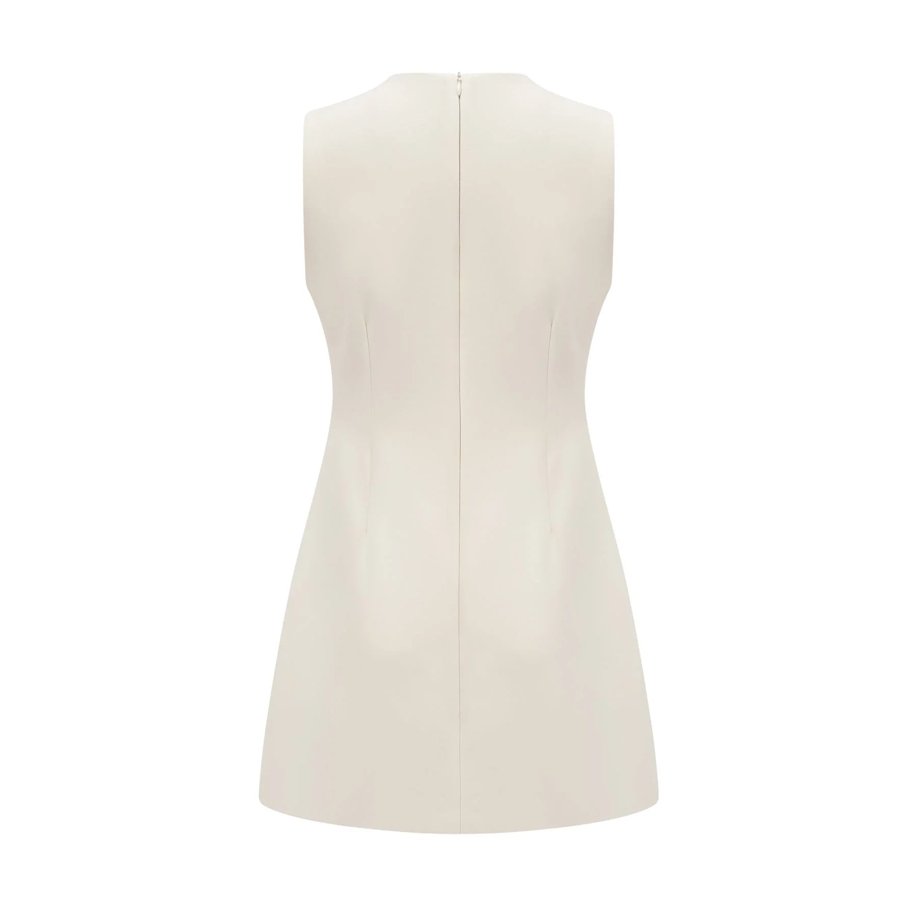 Violet Mini Dress White Crystal Embellished Sleeveless & Rear
