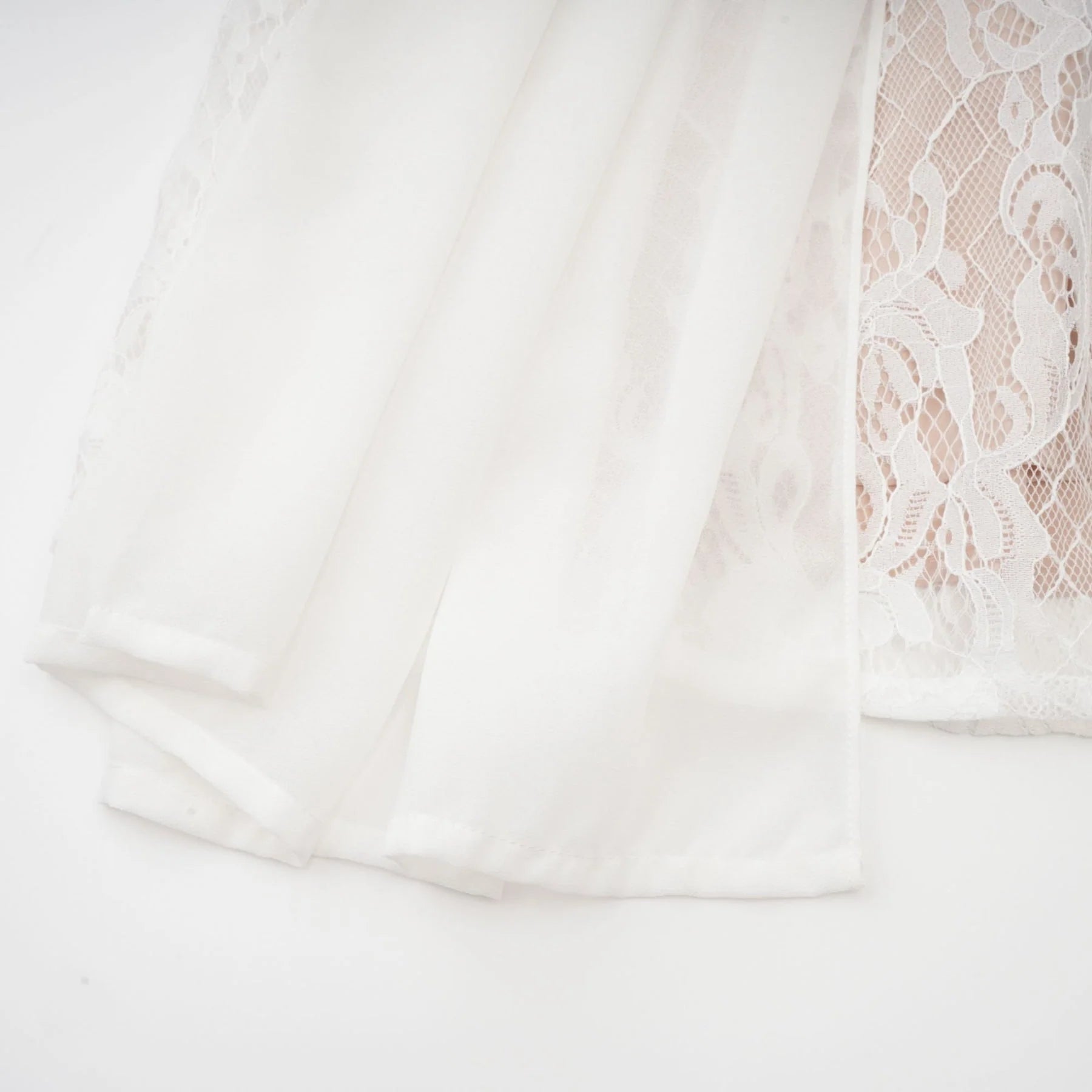 Violetta Maxi Dress in Immaculate White with V - Neck