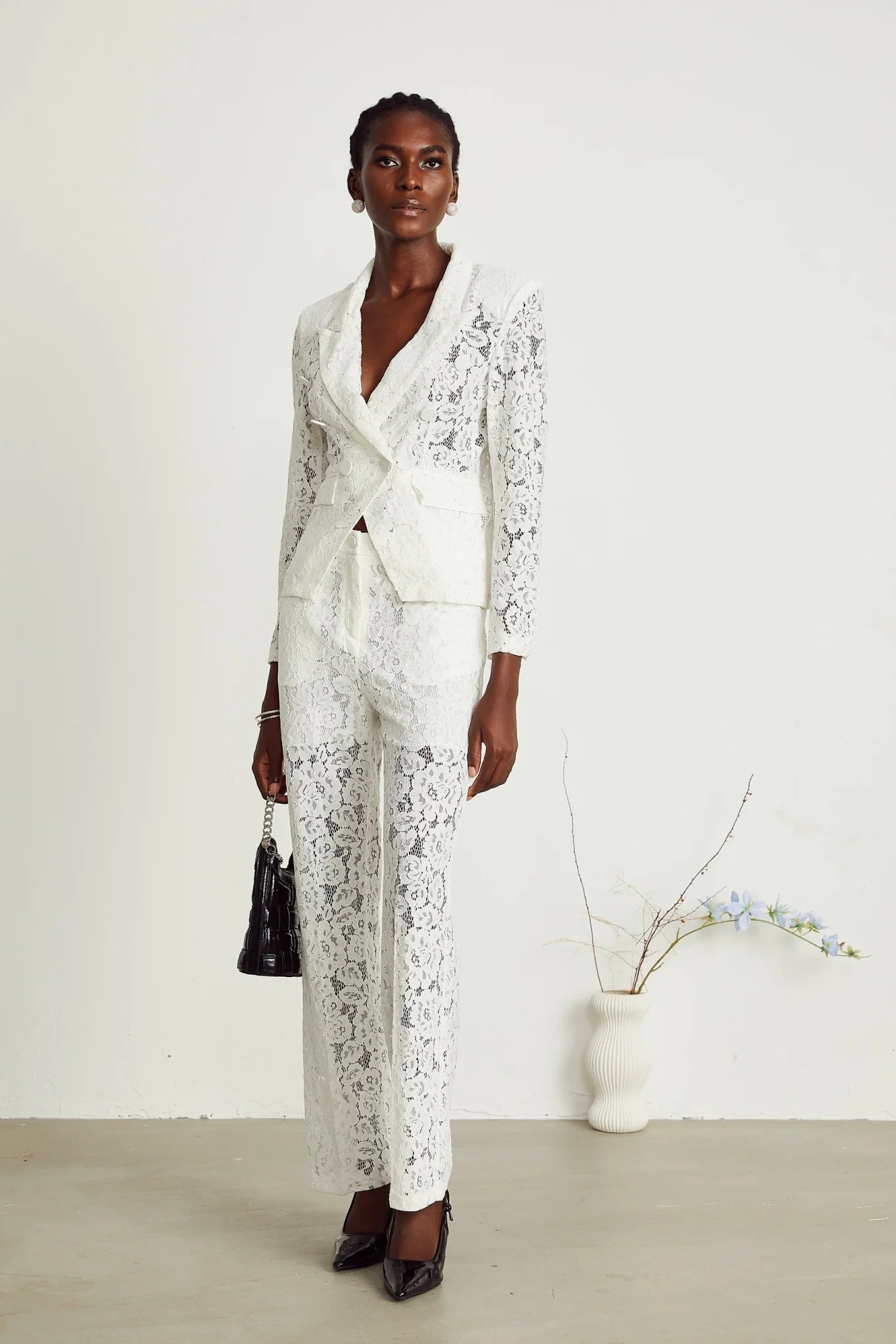Willow Blazer & Trousers Lace Matching Set