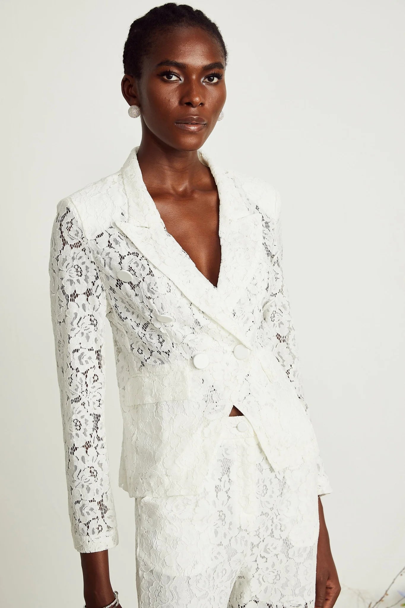 Willow Blazer & Trousers Lace Matching Set