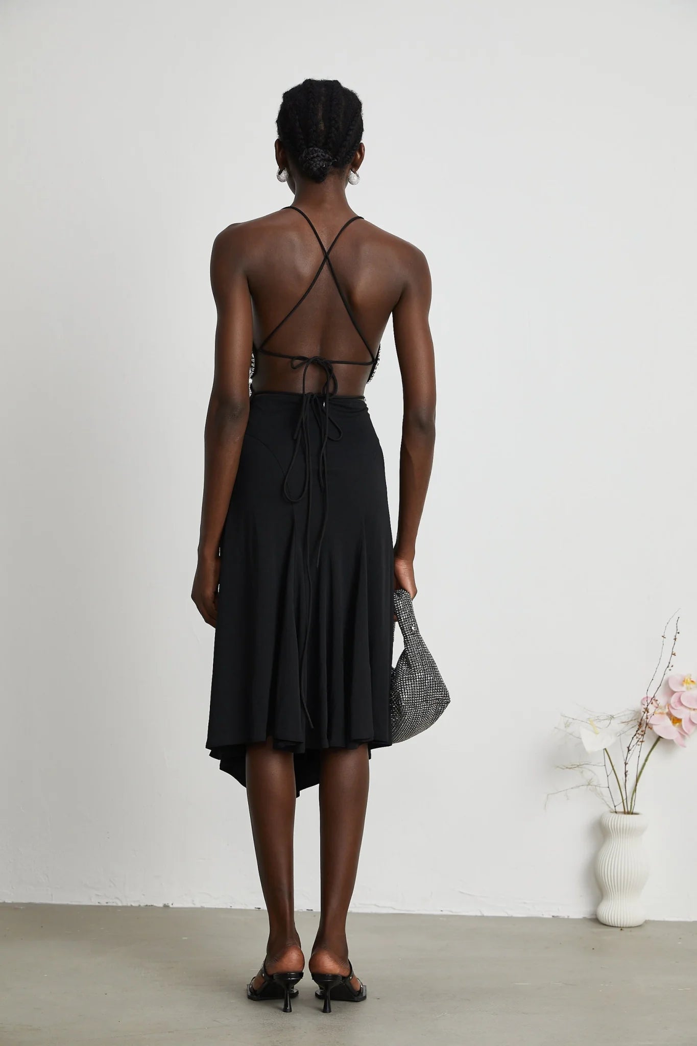 Winter Skirt with Logo Motif & Cut Out Detailing