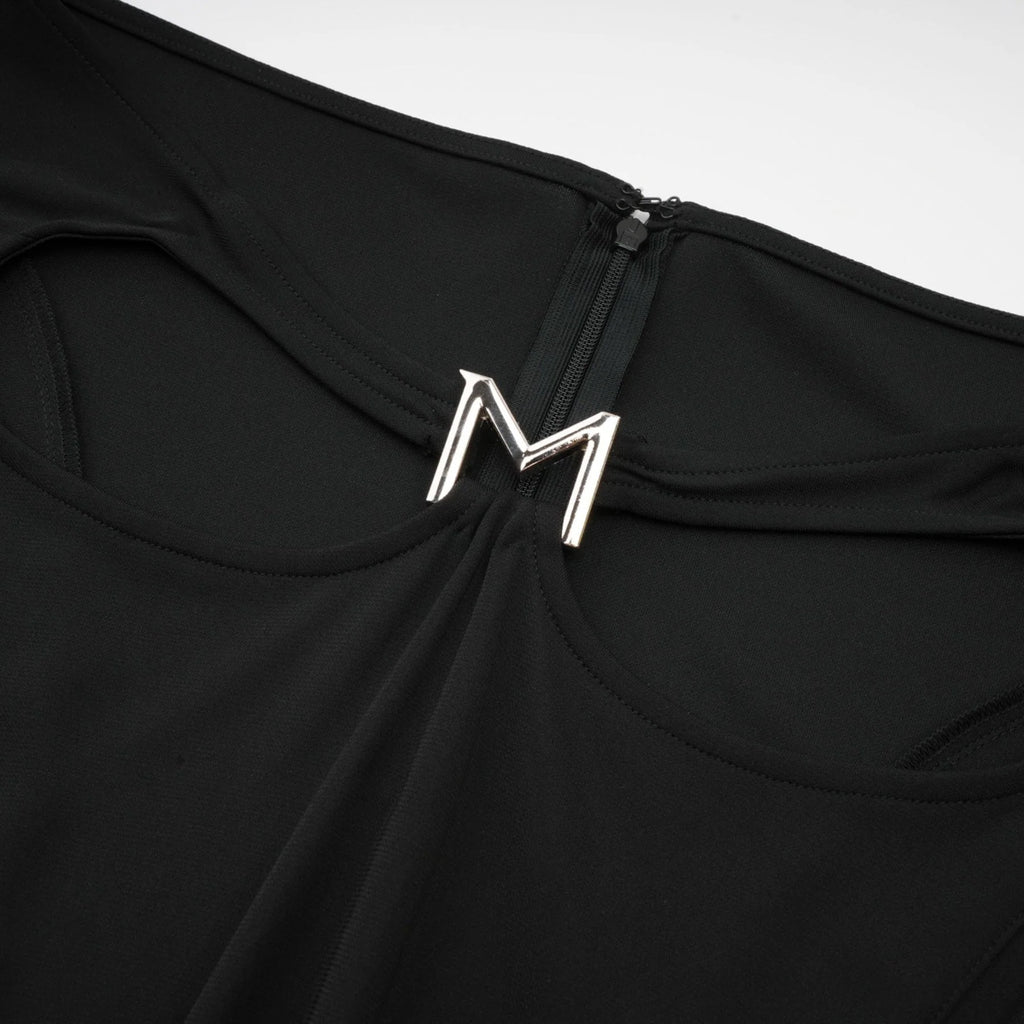Winter Skirt with Logo Motif & Cut Out Detailing